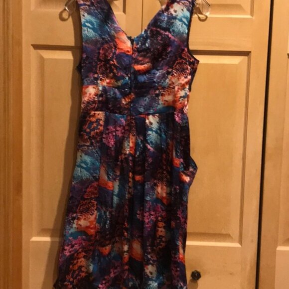 New Roz & Ali Multicolor Sleeveless Dress - Picture 6 of 7